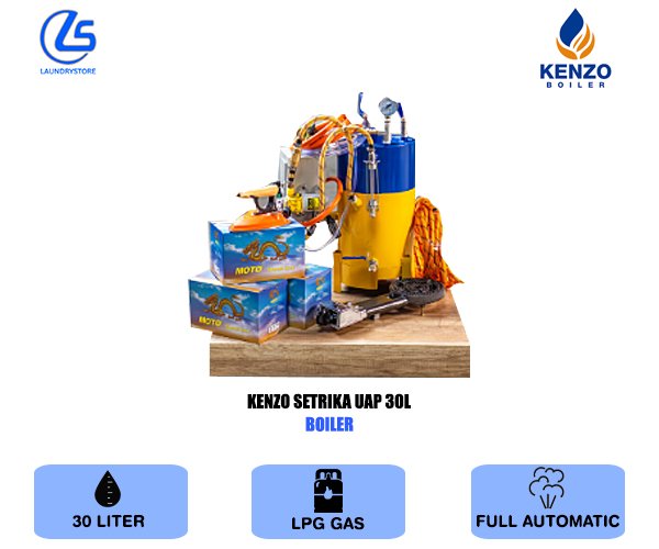 KENZO SETRIKA UAP BOILER 30 L