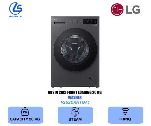 LG MESIN CUCI FRONT LOAD WASHER 20 KG F2520RNTGA1