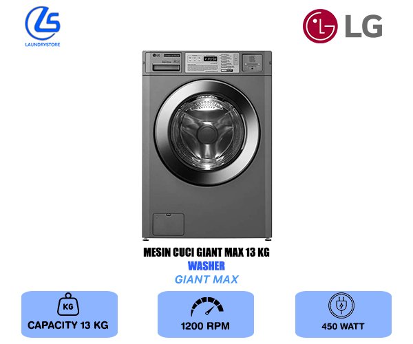 LG MESIN CUCI FRONT LOAD WASHER GIANT MAX 13 KG