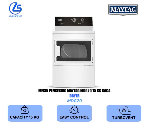 MAYTAG MESIN PENGERING FRONT LOAD DRYER MDG20 15 KG KACA
